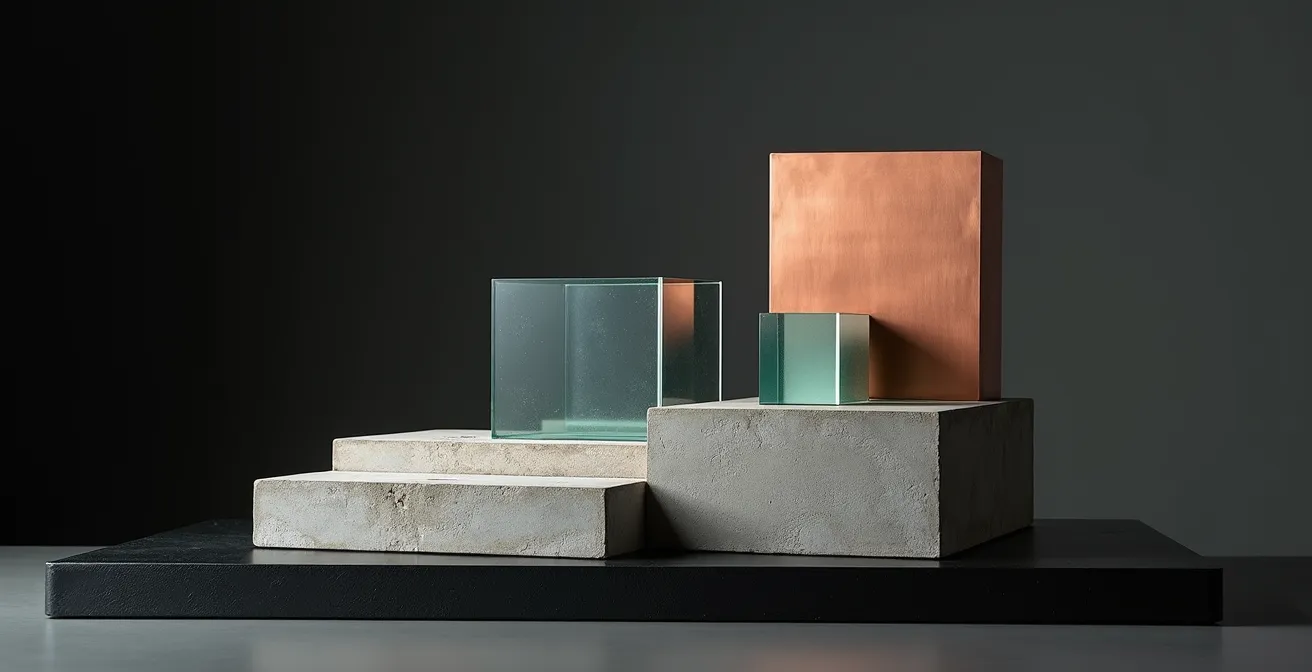 Visualisierung eines Kern-Satelliten-Portfoliomodells mit Immobilien