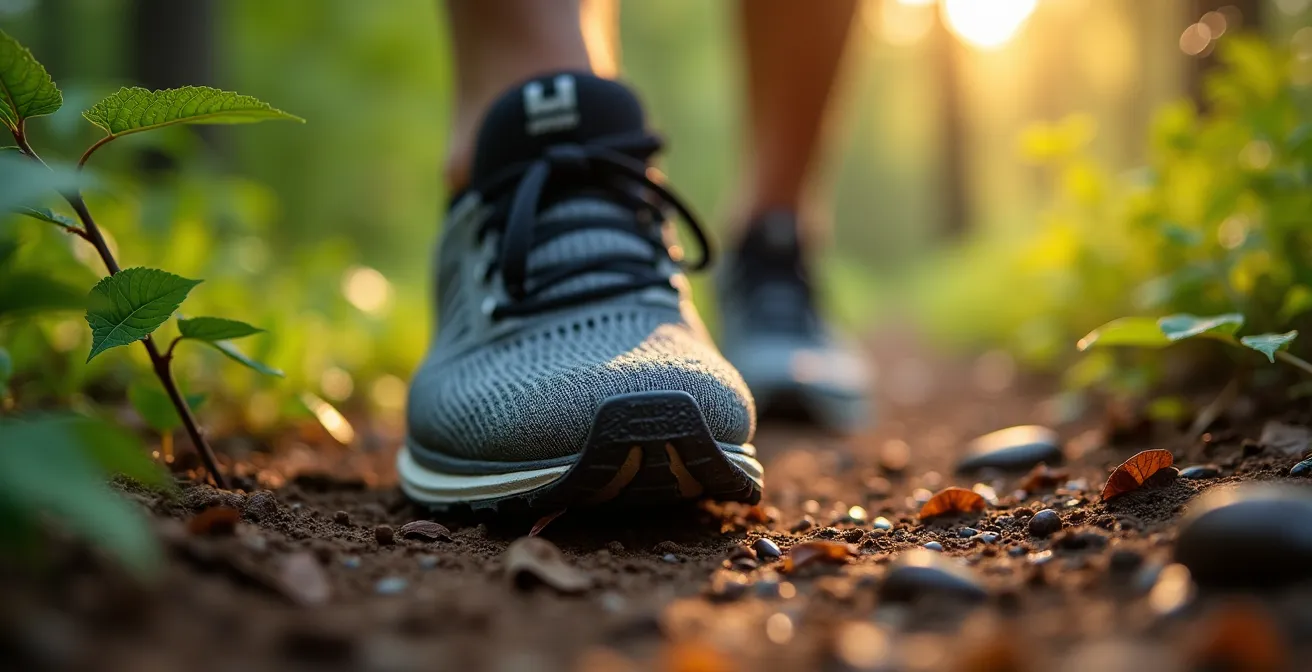 Nahaufnahme rhythmischer Bewegung für mentale Regeneration