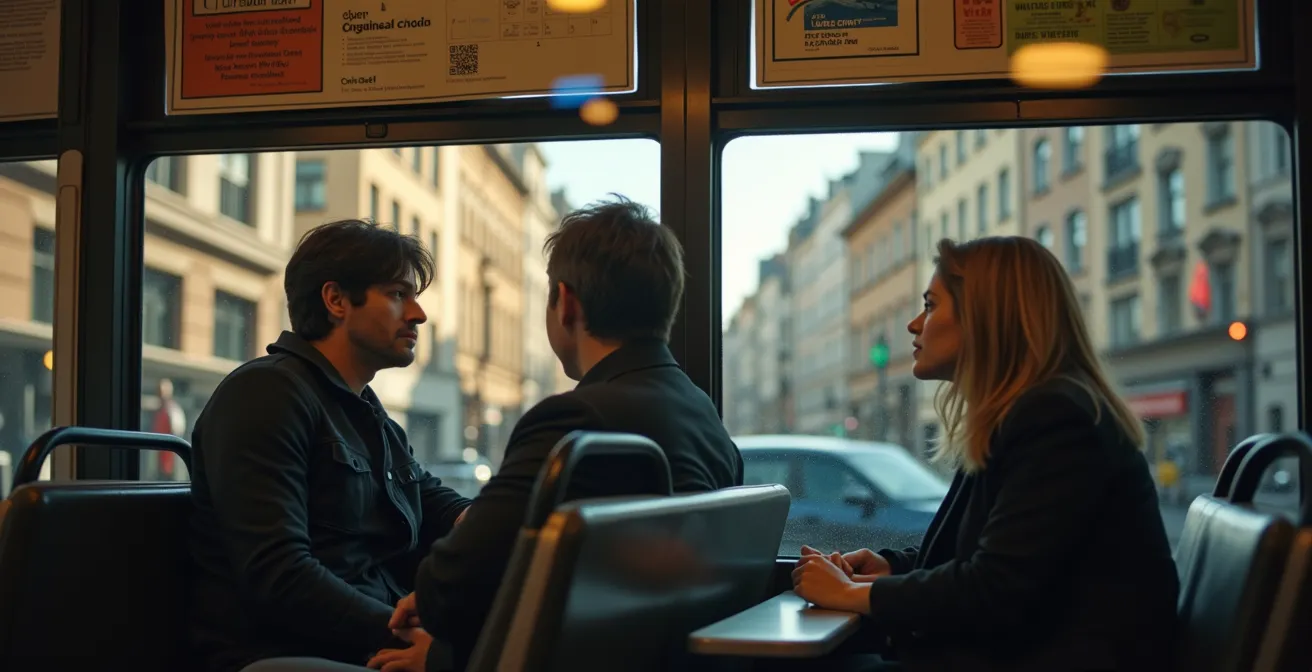 Blick aus Straßenbahnfenster auf verschiedene Stadtteile vom Arbeiterviertel bis zur Altstadt