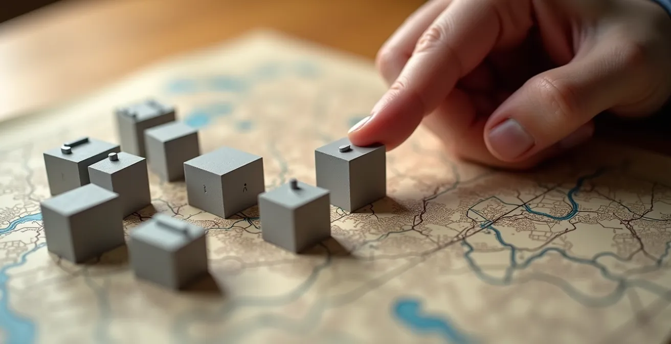 Detailaufnahme von Investitionsmodellen und Risikoberechnungen für Immobilien