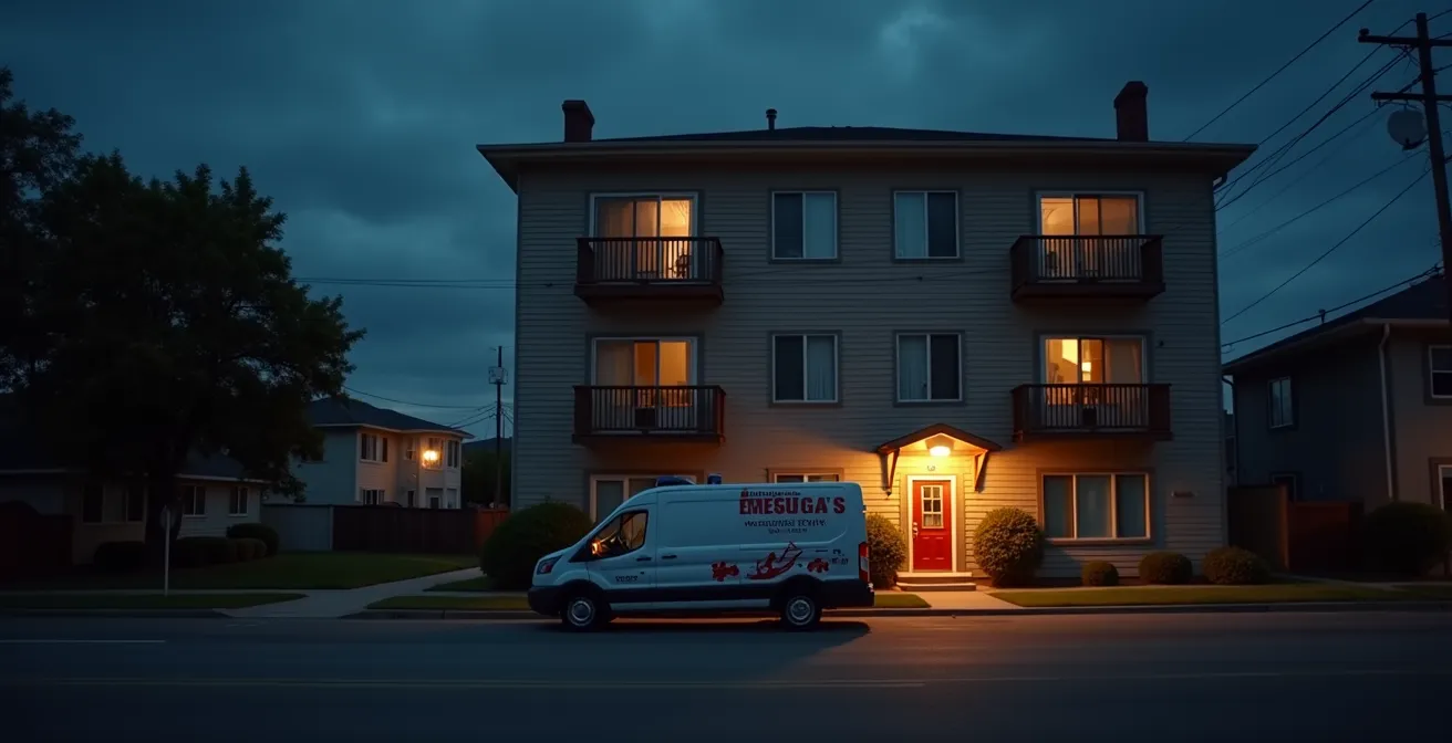 Notdiensthandwerker bei der Arbeit am Wochenende