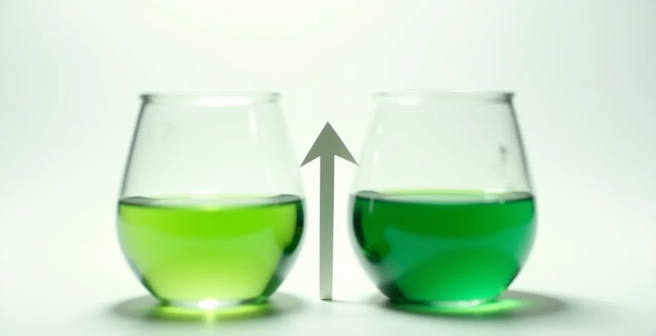 Grafische Darstellung einer Volumen-Divergenz als Warnsignal im Trading