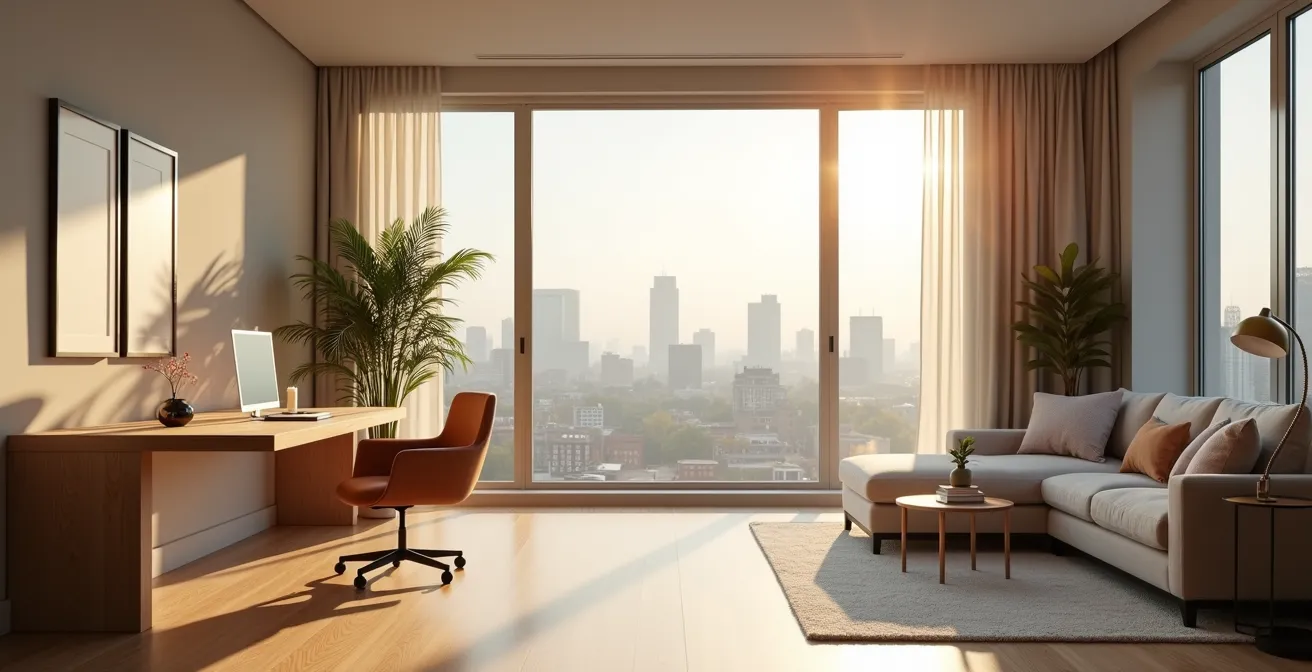 Modernes Business-Apartment mit professioneller Ausstattung für Geschäftsreisende